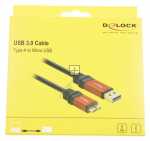 Delock Usb connector - 82761 Cable Usb 3 0-a > Micro-b Male-male 2m Premium