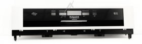 Operating Unit Screen - C00643333 488000643333 Control Panel Black + Inox Cover [Whirlpool Indesit]