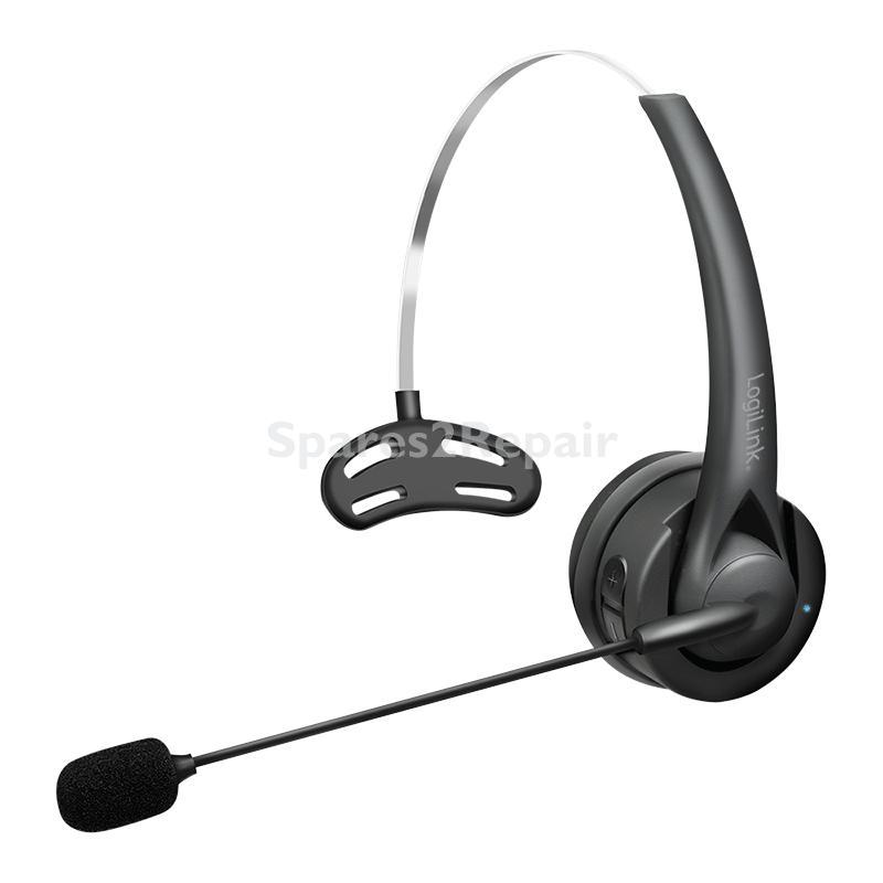 Logilink Headset - Bt0075 Wireless Double-sided Mono Headset Flexible Microphone Bt 6 0 Usb-c 10h Talk Time 10m