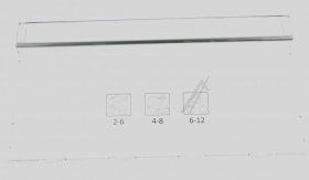 Drawer Front - 4636510200 C00895100 Fz Drawer Cover 235mm Profile Hotstamp [Arcelik]