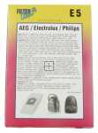 Filterclean Vacuum Cleaner Bags - E5-ph5 000282-k 5x Dust Bags E5 1