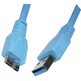Compatible Type A Plug-micro Usb 3.0 - Usb Lead 3 0 - Type-a Male-type-b Micro Male 1 8m Blue