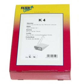 Filterclean Vacuum Cleaner Bags - K4 000286-n Dust Bags X 5
