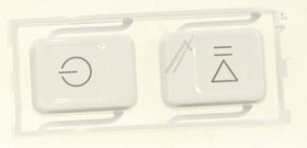 Switch Screen - C00534125 488000534125 Button On-off S-p White Fc [Whirlpool Indesit]