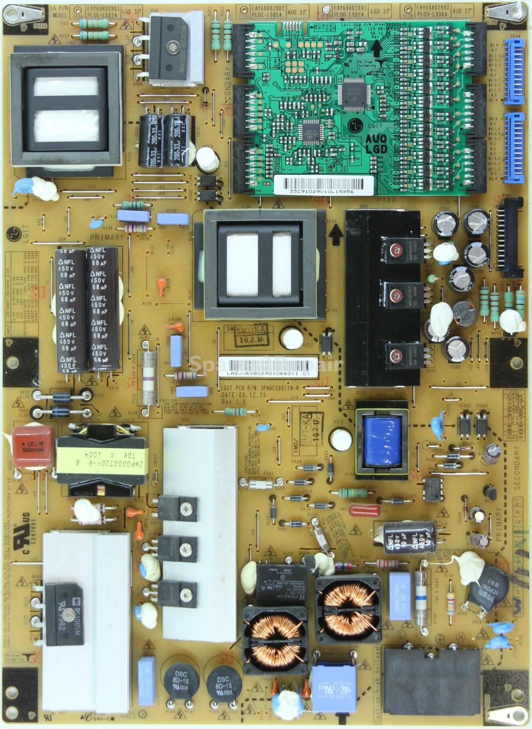 LG 37LE5300 - PSU - EAY60802901 - REV1.0 - 3PAGC10017A-R - PLDD-L902A