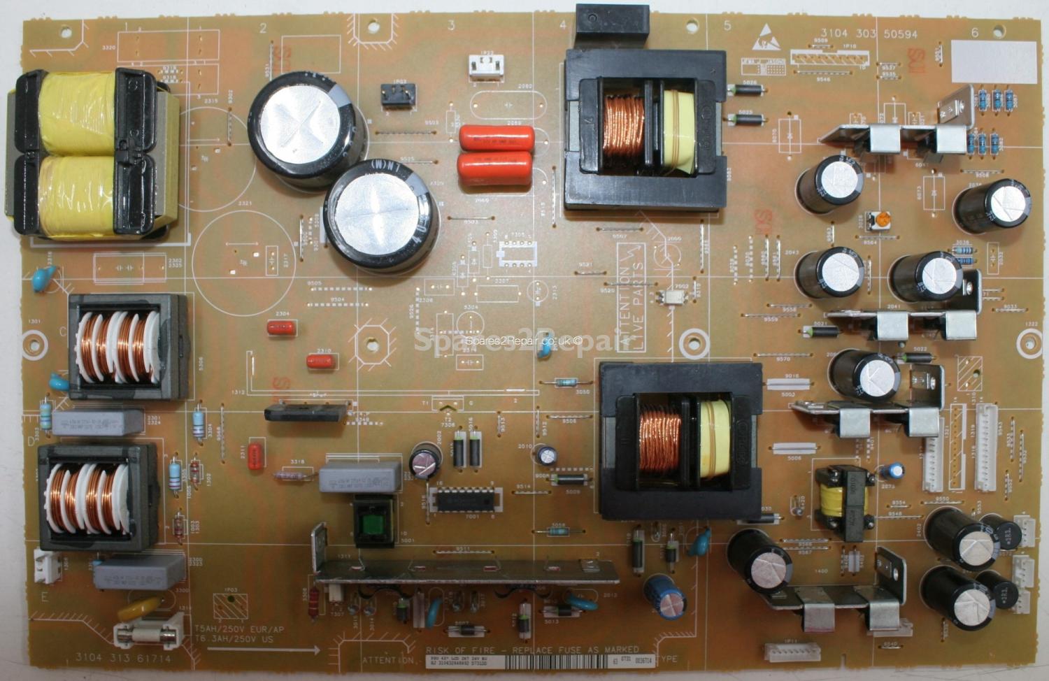 Philips 37PFL9632D/10 - PSU - 3104 303 50594 - 3104 313 61714