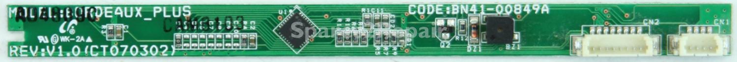 Samsung LE40R88BD - Touch Controls - BN41-00849A - REV:V1.0 - CT070302