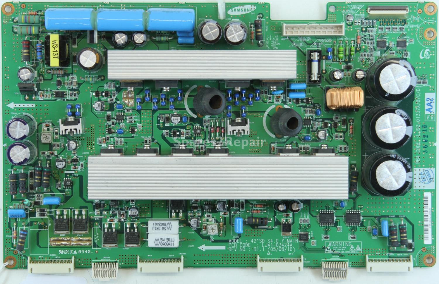 Samsung PS-42D5SD - YSUS - LJ41-03424A Rev 1.1 - LJ92-01337A - 42SD S4.0 Y-MAIN