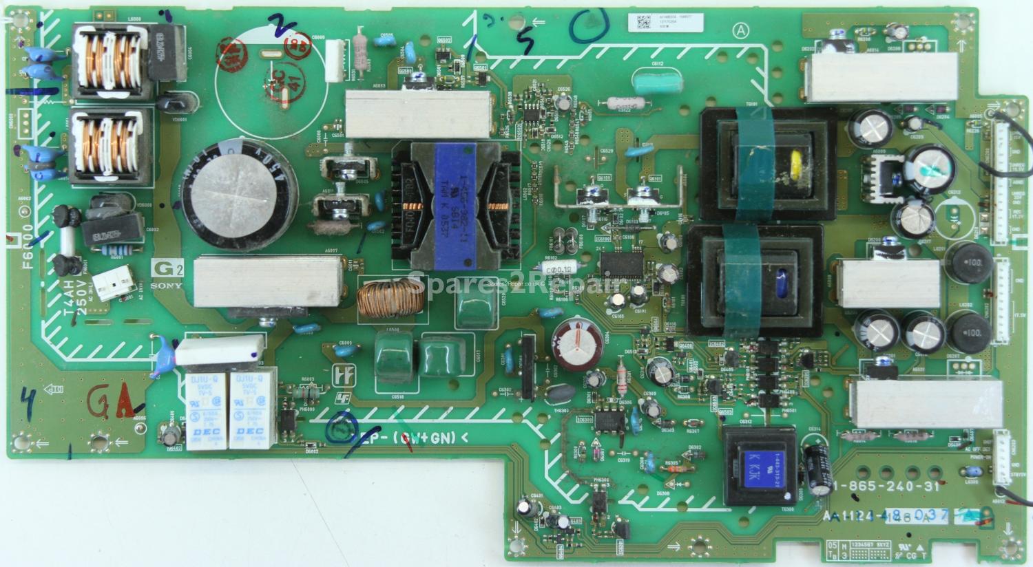 Sony KDL-S32A12U - PSU - 1-865-240-31 - A-1148-037-A - A-1124-146-A - A1148037A