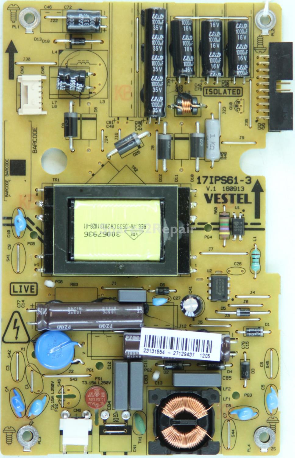 Toshiba 22D1333B - PSU - 23131554 - 17IPS61-3 - V.1 - 160913