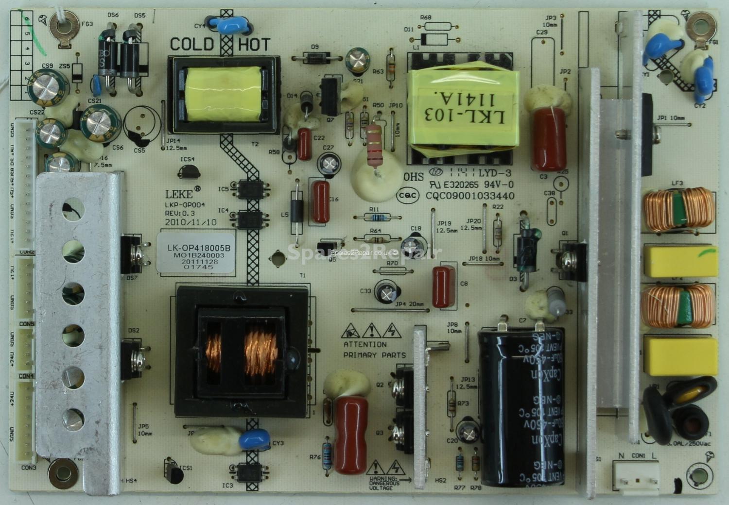 UMC 40/58G-GB-1B-FTCU-UK - PSU - LKP-0P004 - REV:0.3 - LK-OP418005B - 20111128 - CQC09001033440