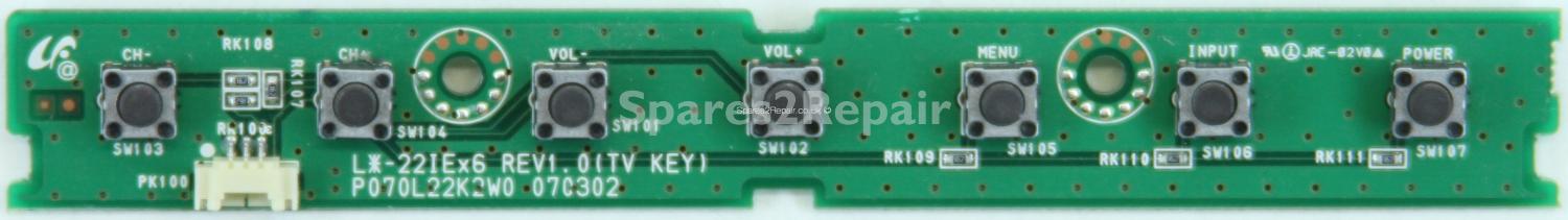 Viewpia LM-22IEA6 - Buttons - P070L22K2W0 - 070302 - REV1.0 (TV KEY)